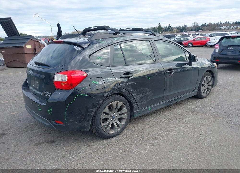 2015 SUBARU IMPREZA 2.0I SPORT LIMITED VIN: JF1GPAZ69FH208854