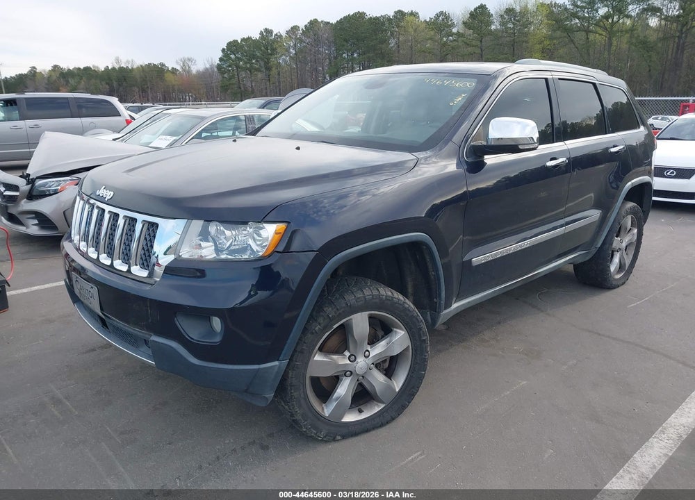 2011 JEEP GRAND CHEROKEE OVERLAND VIN: 1J4RR6GT5BC660966