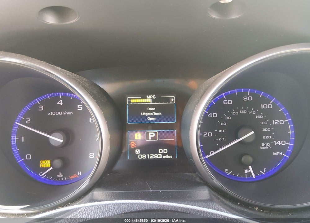2015 SUBARU OUTBACK 2.5I PREMIUM VIN: 4S4BSAEC2F3212297