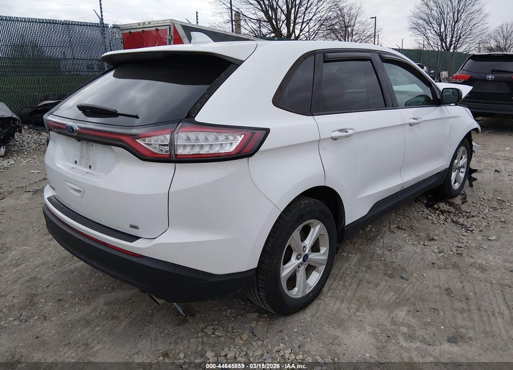 2015 FORD EDGE SE VIN: 2FMTK4G8XFBB78138