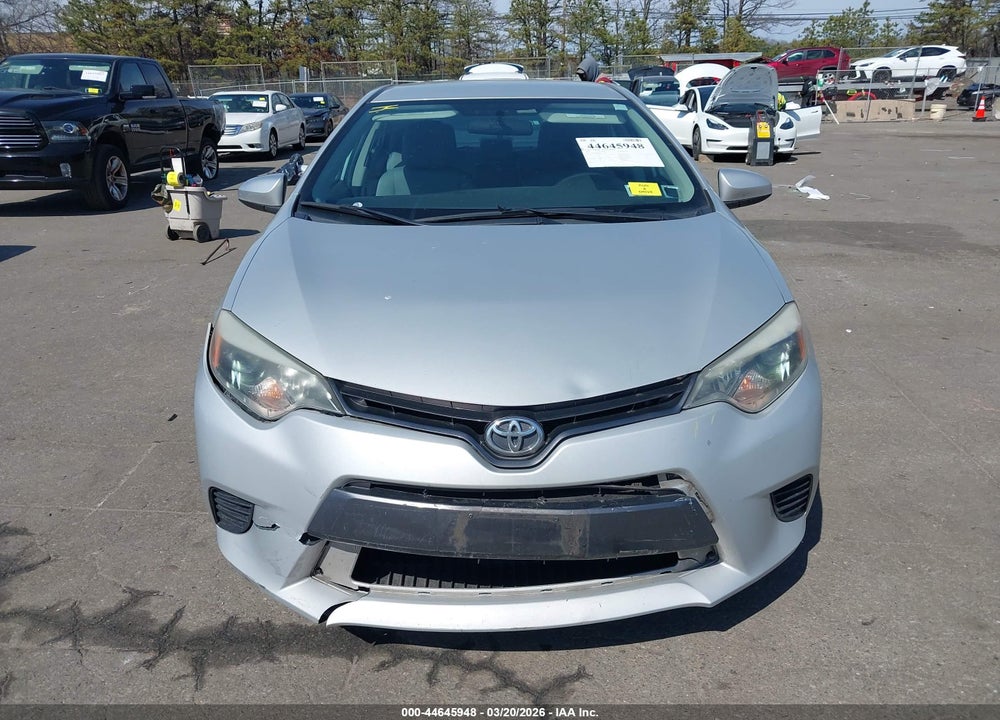 2016 TOYOTA COROLLA LE VIN: 2T1BURHE4GC562081