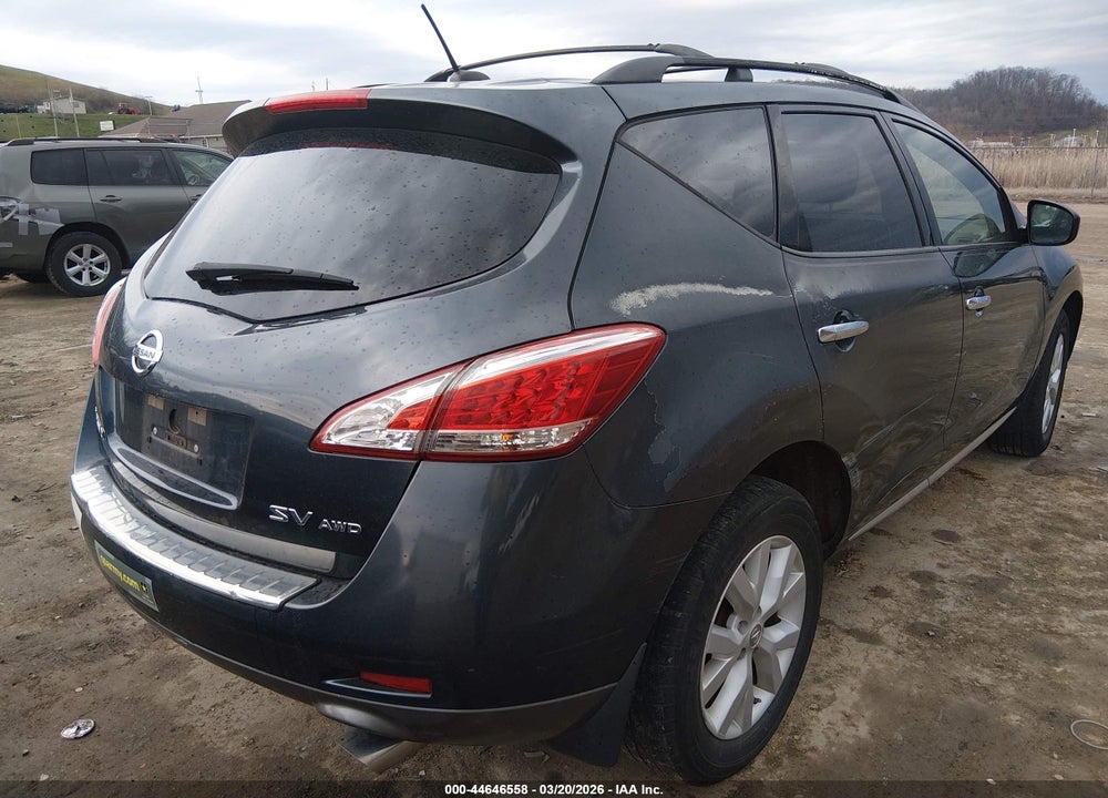 2011 NISSAN MURANO SV VIN: JN8AZ1MWXBW150104