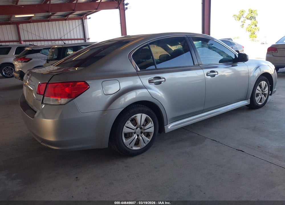 2010 SUBARU LEGACY 2.5I VIN: 4S3BMAA65A1238301