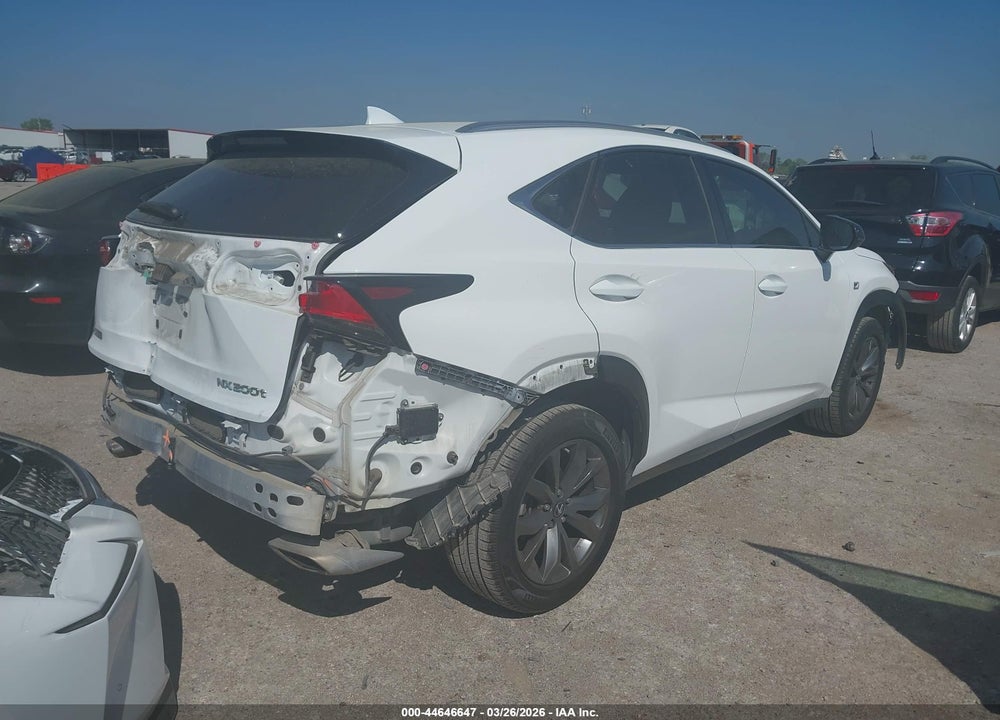 2016 LEXUS NX 200T F SPORT VIN: JTJYARBZ8G2028348