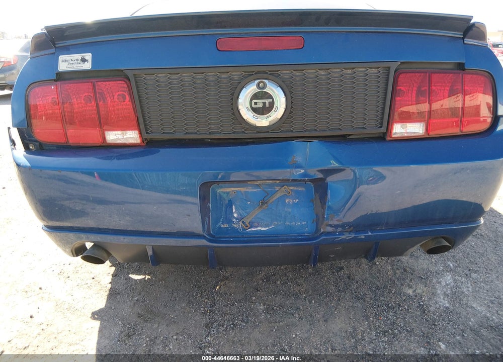 2006 FORD MUSTANG GT VIN: 1ZVHT82H865245780