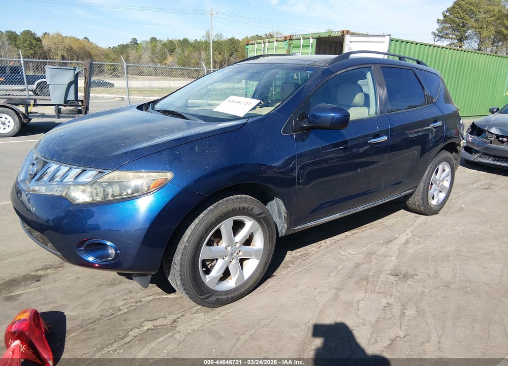 2009 NISSAN MURANO SL VIN: JN8AZ18W89W149926