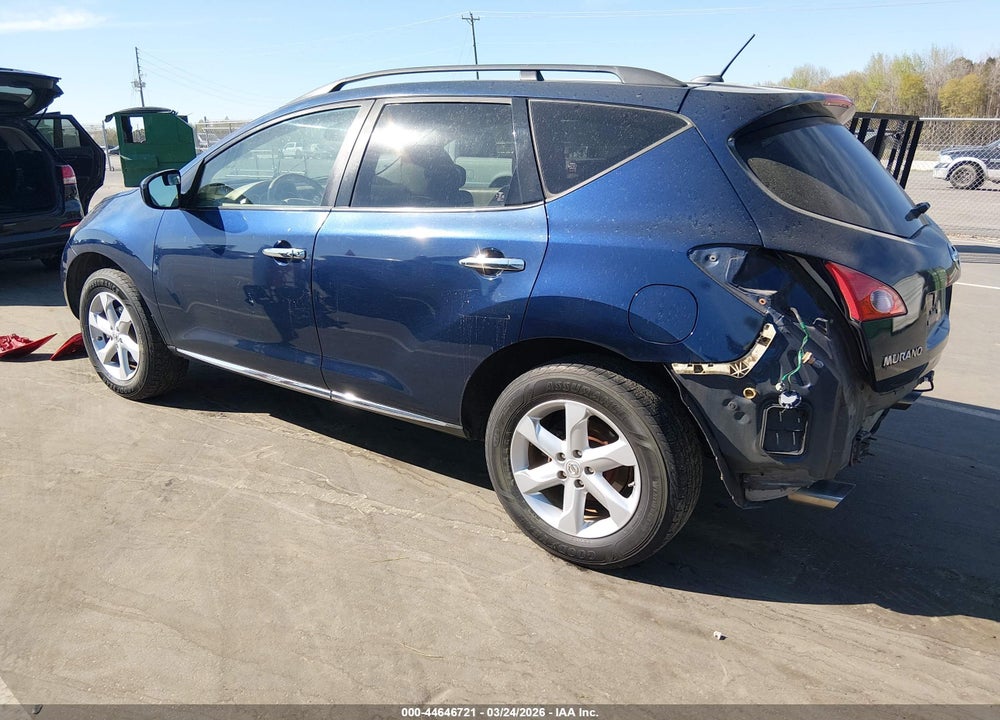 2009 NISSAN MURANO SL VIN: JN8AZ18W89W149926