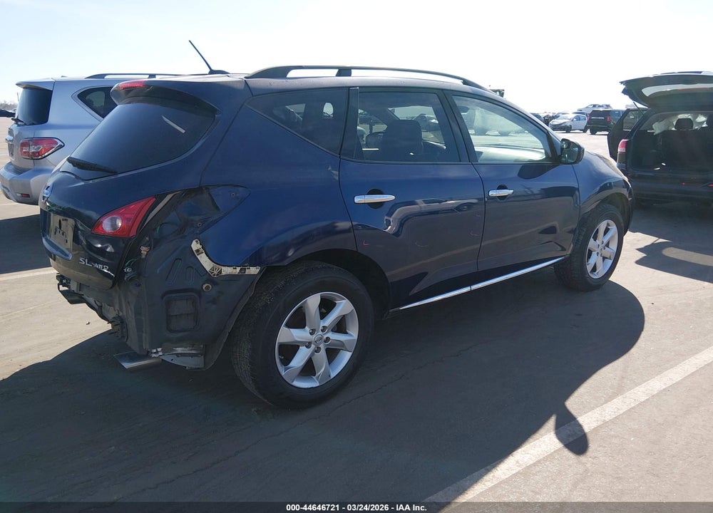 2009 NISSAN MURANO SL VIN: JN8AZ18W89W149926