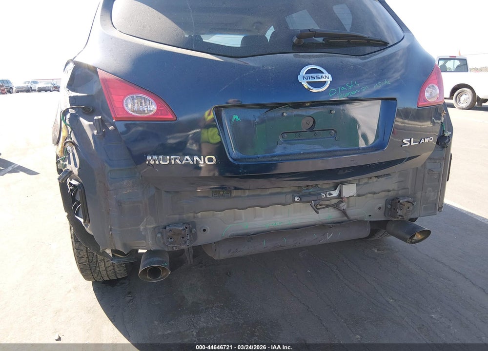 2009 NISSAN MURANO SL VIN: JN8AZ18W89W149926