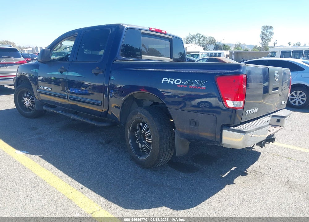 2008 NISSAN TITAN SE VIN: 1N6AA07C38N309295