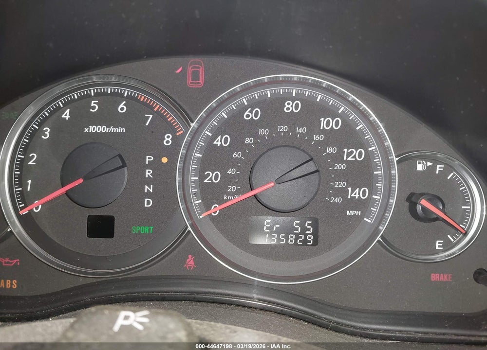 2009 SUBARU OUTBACK 2.5I LIMITED VIN: 4S4BP66C197346034