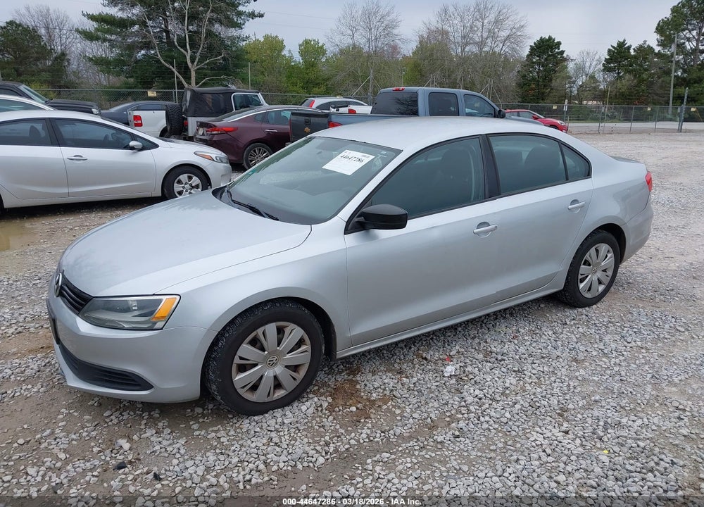 2012 VOLKSWAGEN JETTA 2.0L S VIN: 3VW2K7AJ4CM398637