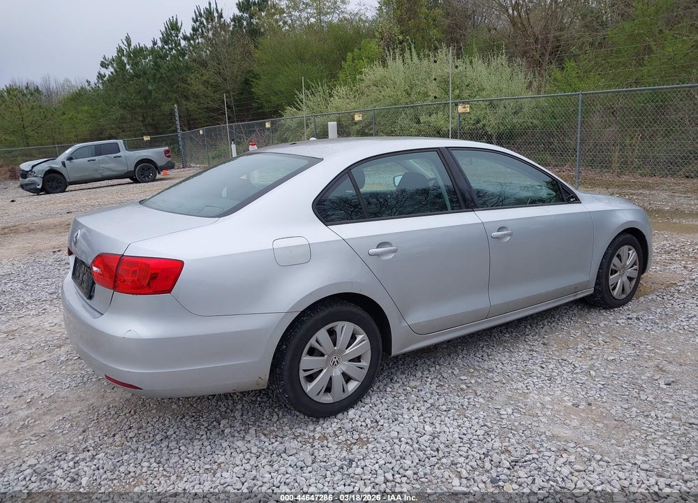 2012 VOLKSWAGEN JETTA 2.0L S VIN: 3VW2K7AJ4CM398637