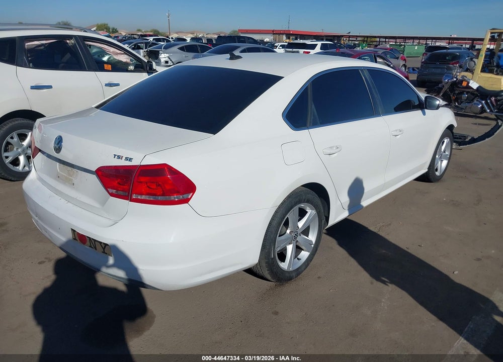 2014 VOLKSWAGEN PASSAT 1.8T SE VIN: 1VWBT7A34EC109257