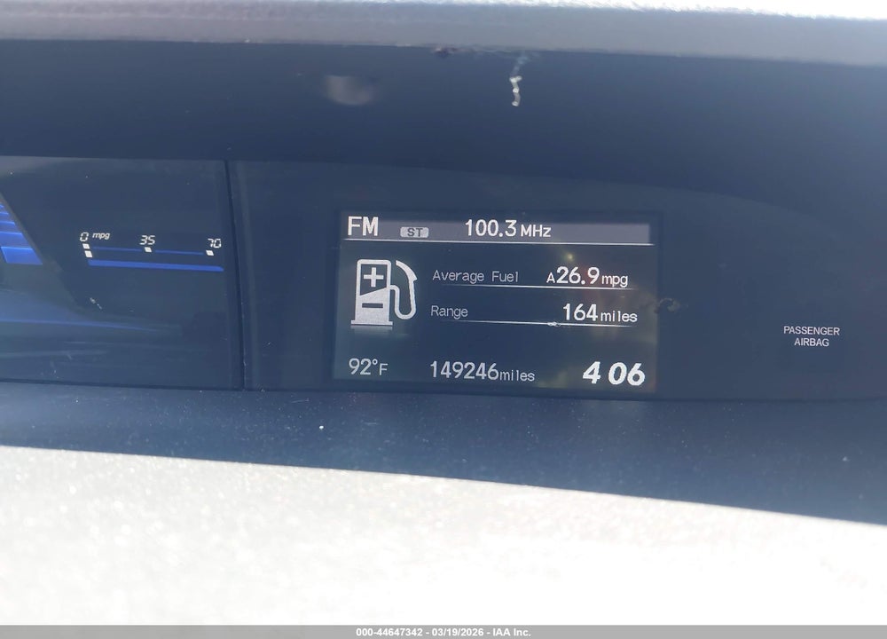 2014 HONDA CIVIC EX VIN: 19XFB2F82EE249055