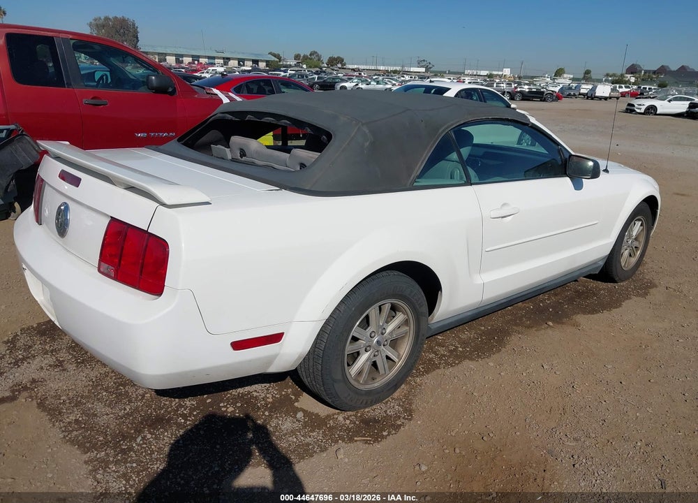 2006 FORD MUSTANG V6 VIN: 1ZVFT84N165217927