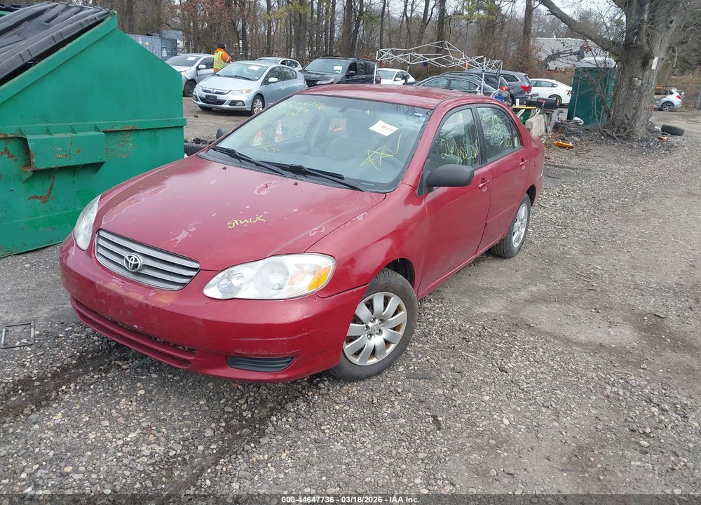 2004 TOYOTA COROLLA LE VIN: 2T1BR32E44C308535
