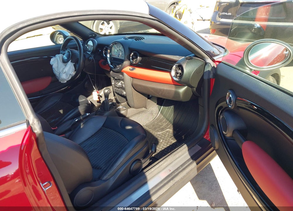 2012 MINI COOPER S VIN: WMWSX3C5XCT154633
