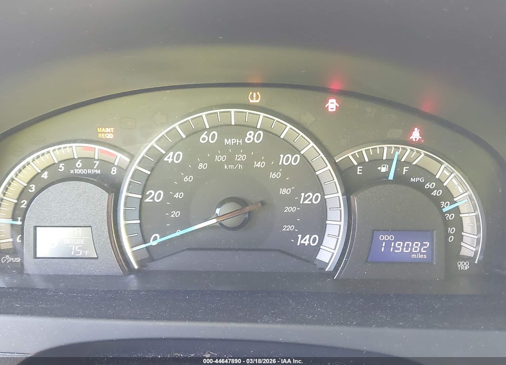 2012 TOYOTA CAMRY SE VIN: 4T1BF1FK0CU153282