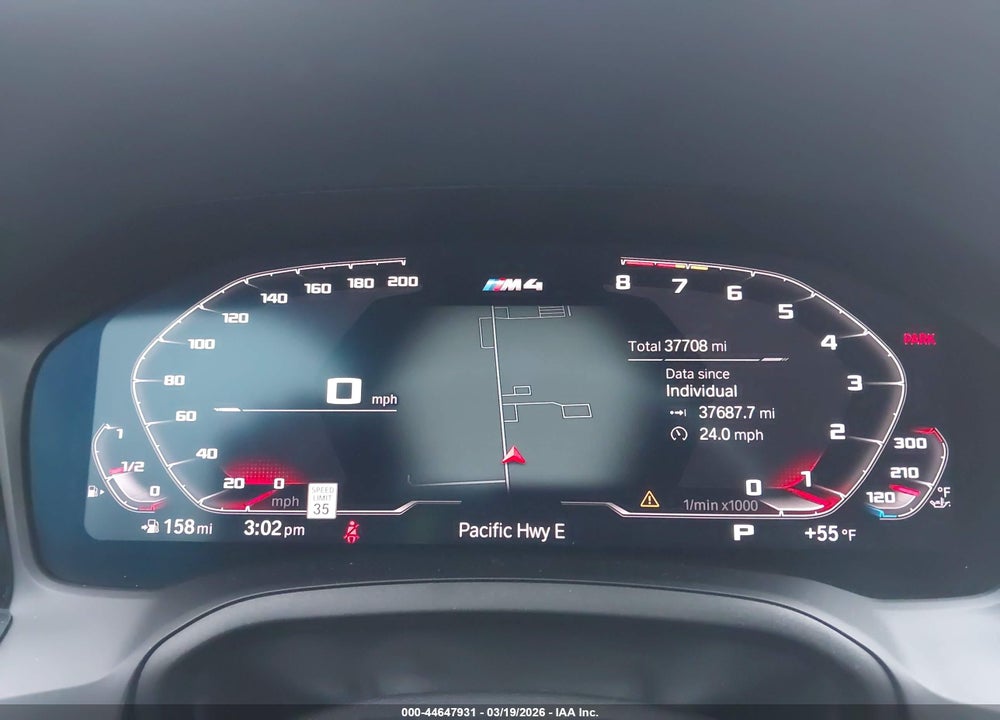 2021 BMW M4 COMPETITION VIN: WBS33AZ06MCG71315