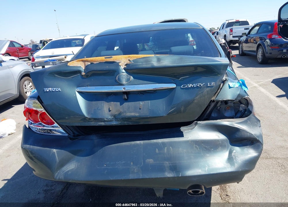 2005 TOYOTA CAMRY LE VIN: 4T1BE32K05U405989
