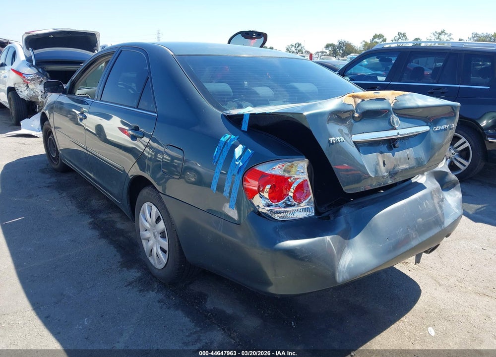 2005 TOYOTA CAMRY LE VIN: 4T1BE32K05U405989