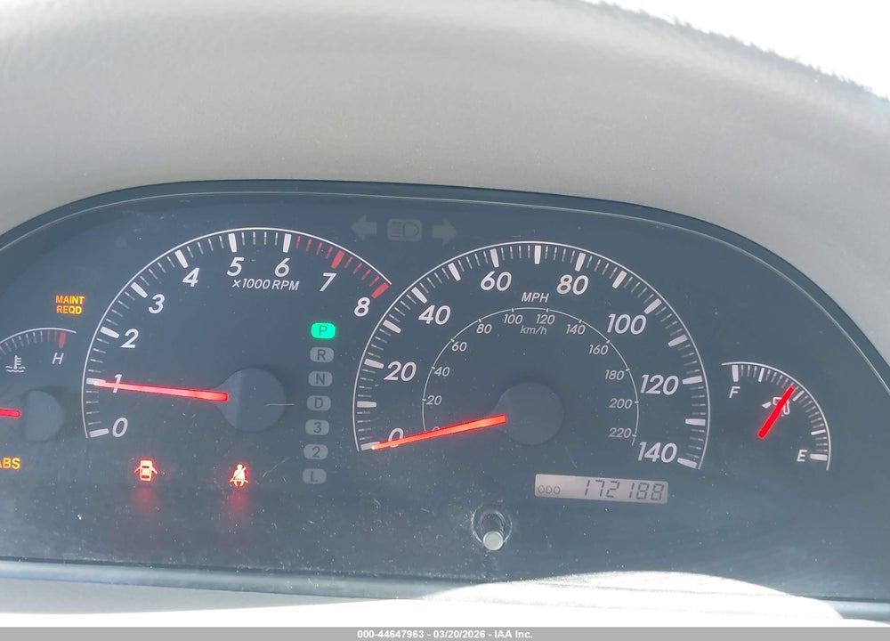 2005 TOYOTA CAMRY LE VIN: 4T1BE32K05U405989