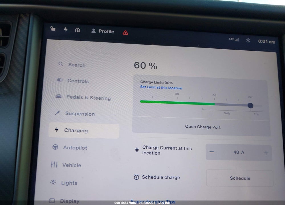 2020 TESLA MODEL S PERFORMANCE DUAL MOTOR ALL-WHEEL DRIVE VIN: 5YJSA1E46LF378661