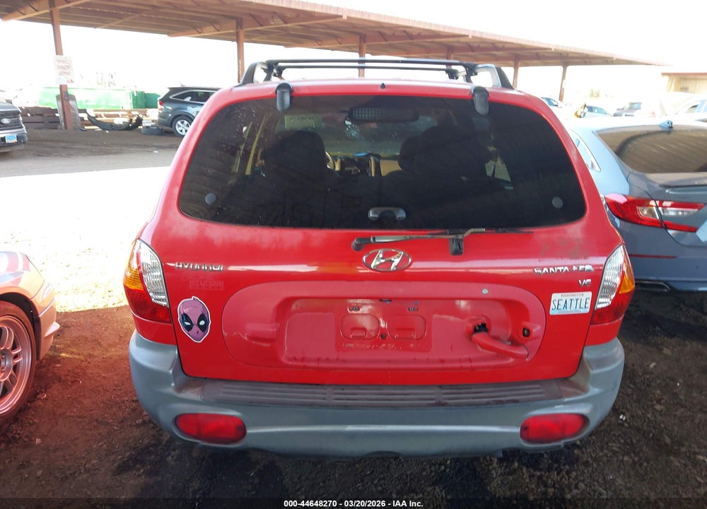2004 HYUNDAI SANTA FE GLS VIN: KM8SC13D44U634555