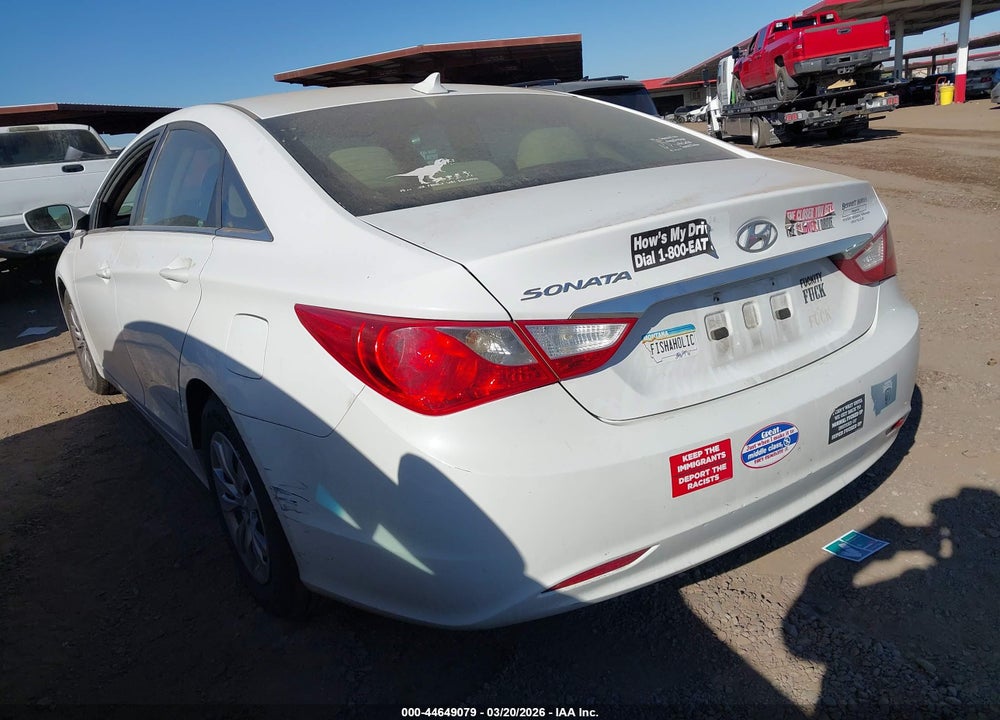 2012 HYUNDAI SONATA GLS VIN: 5NPEB4AC9CH500567