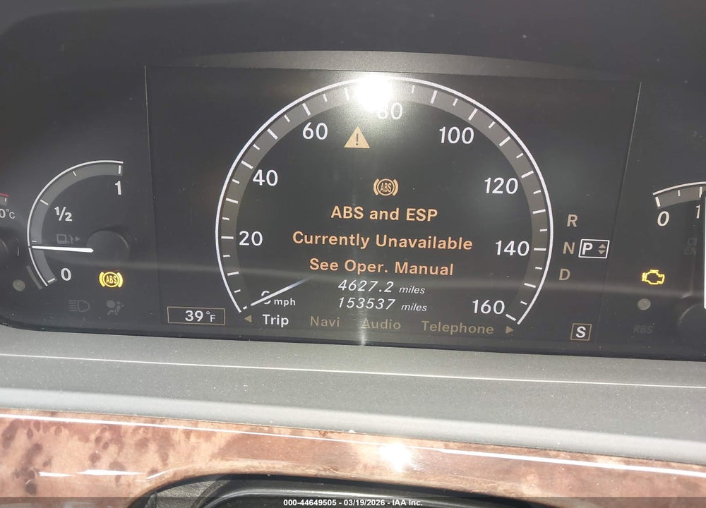 2009 MERCEDES-BENZ S 550 4MATIC VIN: WDDNG86X89A240186
