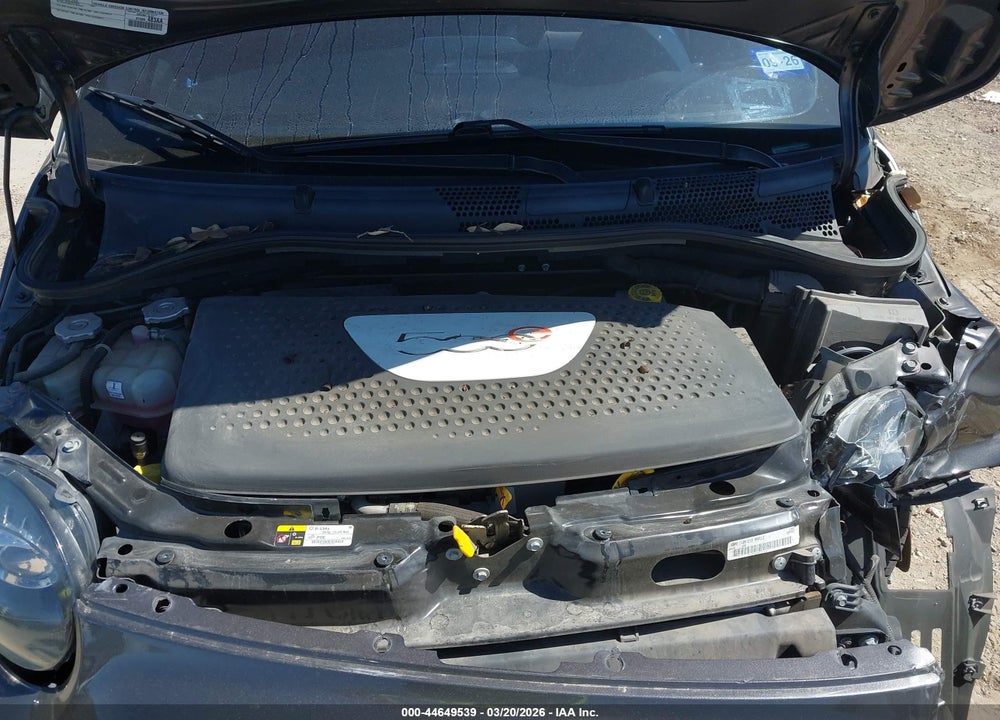 2016 FIAT 500E BATTERY ELECTRIC VIN: 3C3CFFGE3GT221724