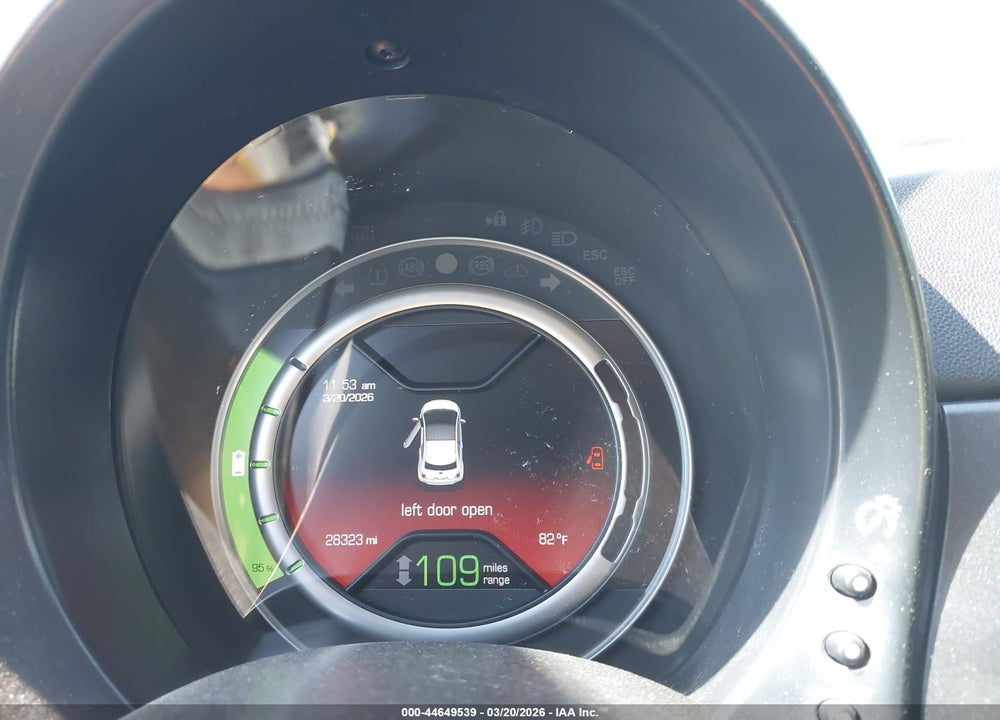 2016 FIAT 500E BATTERY ELECTRIC VIN: 3C3CFFGE3GT221724