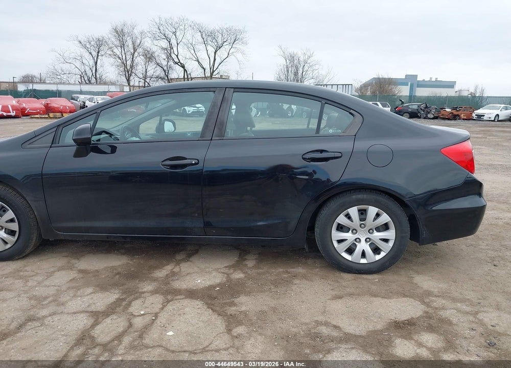 2012 HONDA CIVIC LX VIN: 19XFB2F54CE354747