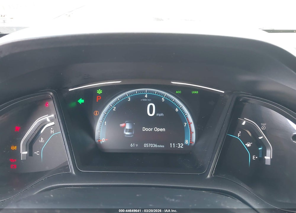 2020 HONDA CIVIC LX VIN: 19XFC2F67LE029077