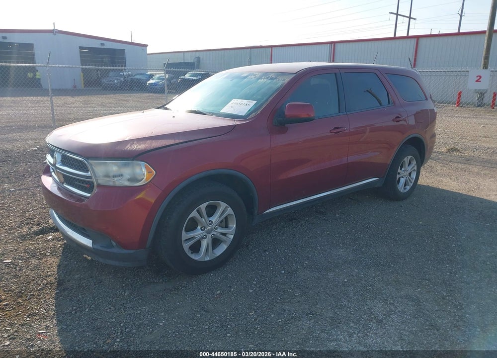 2013 DODGE DURANGO SXT VIN: 1C4RDHAG1DC686463
