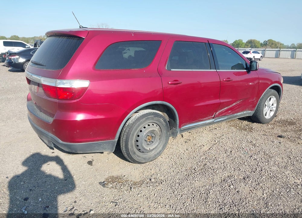 2013 DODGE DURANGO SXT VIN: 1C4RDHAG1DC686463