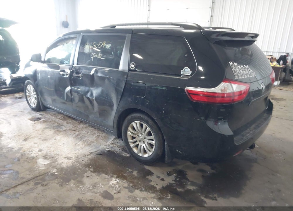 2015 TOYOTA SIENNA XLE PREMIUM 8 PASSENGER VIN: 5TDYK3DC9FS687259