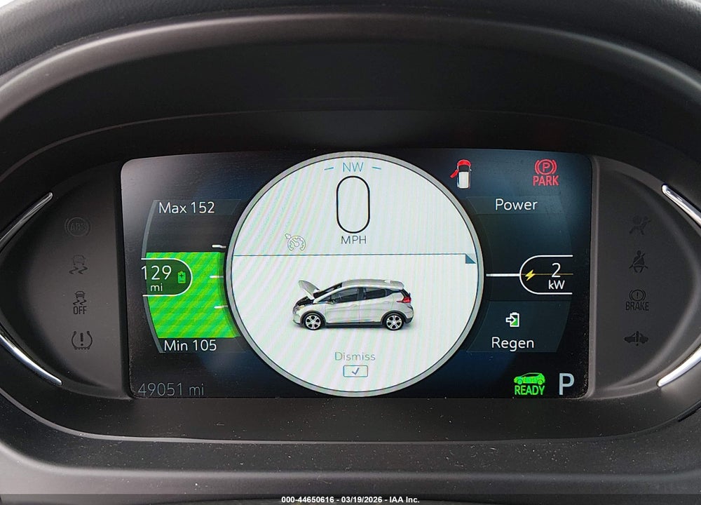 2019 CHEVROLET BOLT EV LT VIN: 1G1FY6S00K4114734