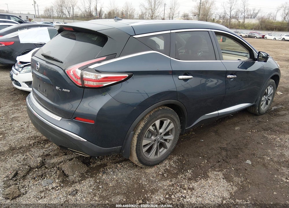 2015 NISSAN MURANO SL VIN: 5N1AZ2MHXFN229573