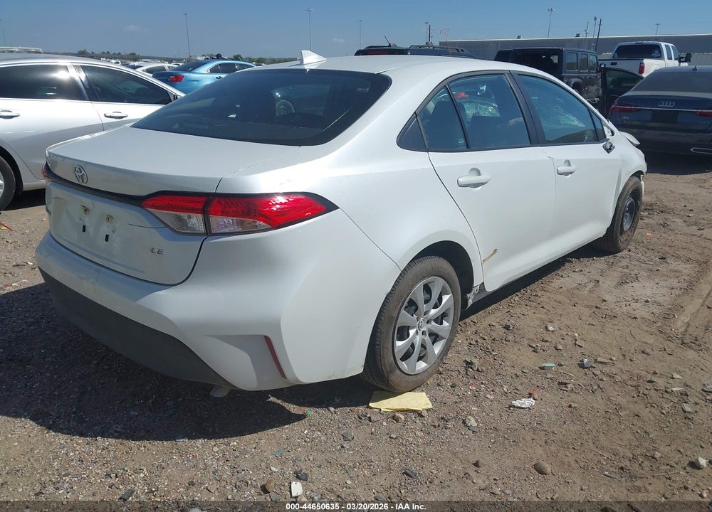 2025 TOYOTA COROLLA LE VIN: 5YFB4MDE0SP309678