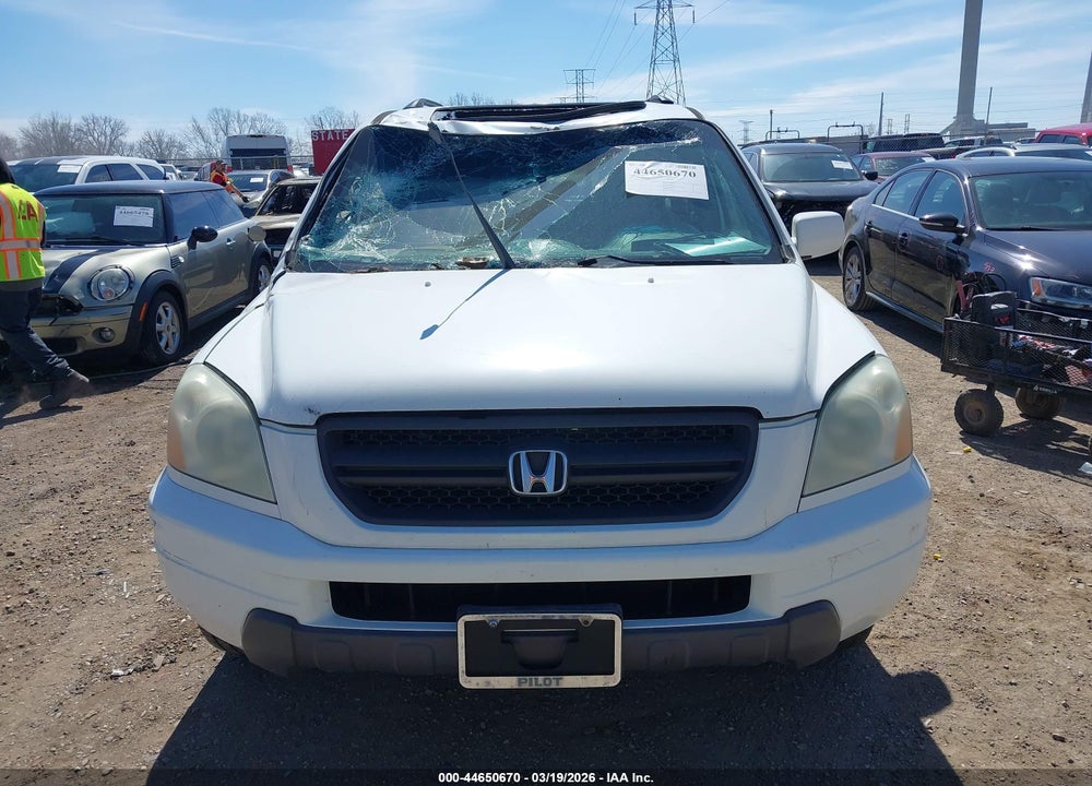 2005 HONDA PILOT EX-L VIN: 5FNYF18535B037141