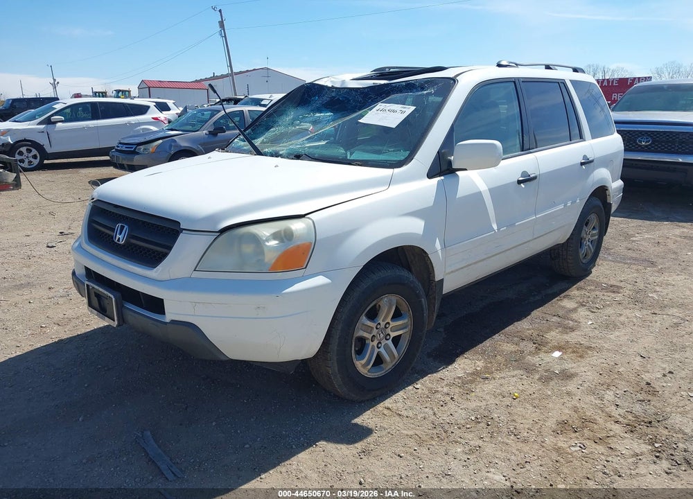 2005 HONDA PILOT EX-L VIN: 5FNYF18535B037141