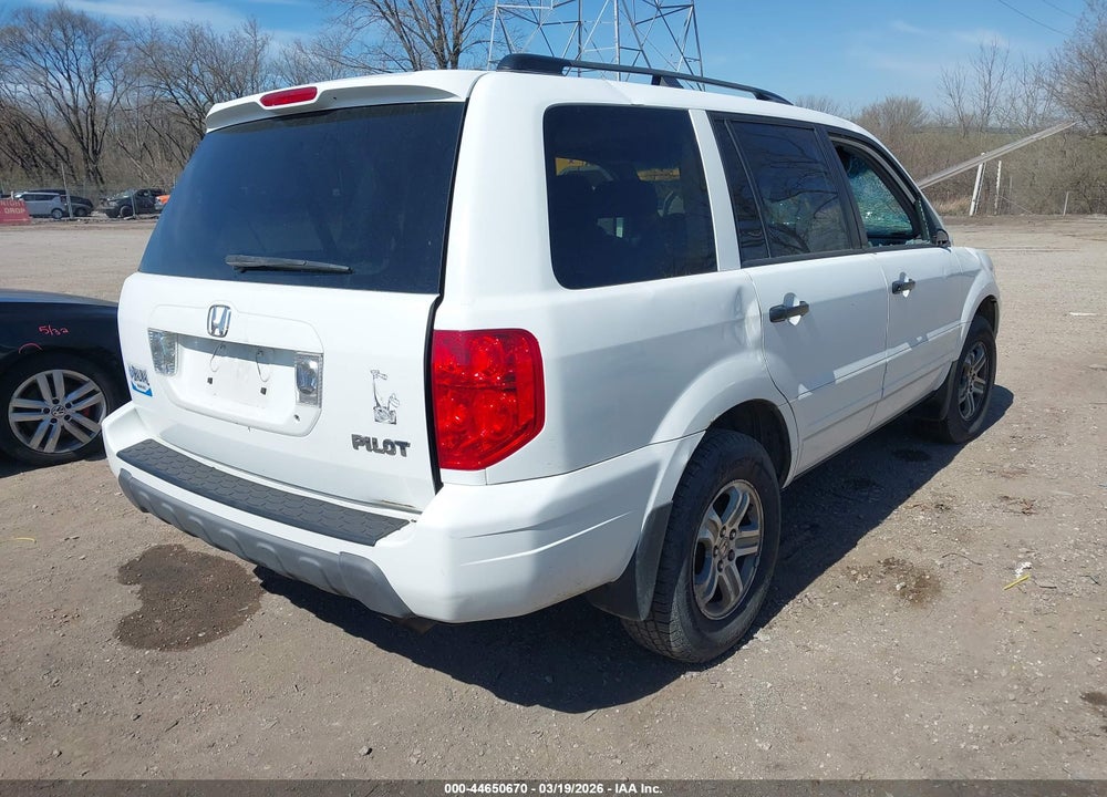2005 HONDA PILOT EX-L VIN: 5FNYF18535B037141