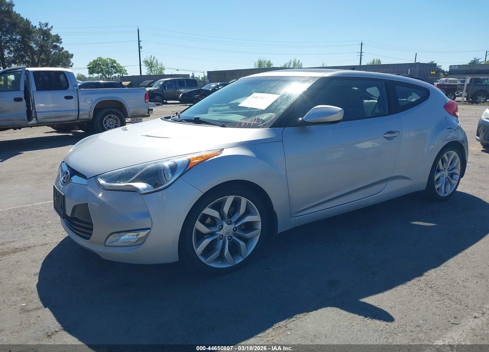 2012 HYUNDAI VELOSTER BASE W/BLACK VIN: KMHTC6AD6CU062097