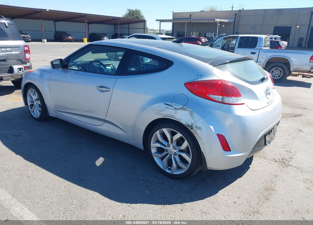 2012 HYUNDAI VELOSTER BASE W/BLACK VIN: KMHTC6AD6CU062097
