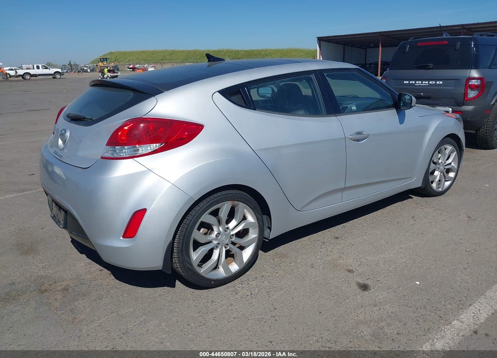 2012 HYUNDAI VELOSTER BASE W/BLACK VIN: KMHTC6AD6CU062097