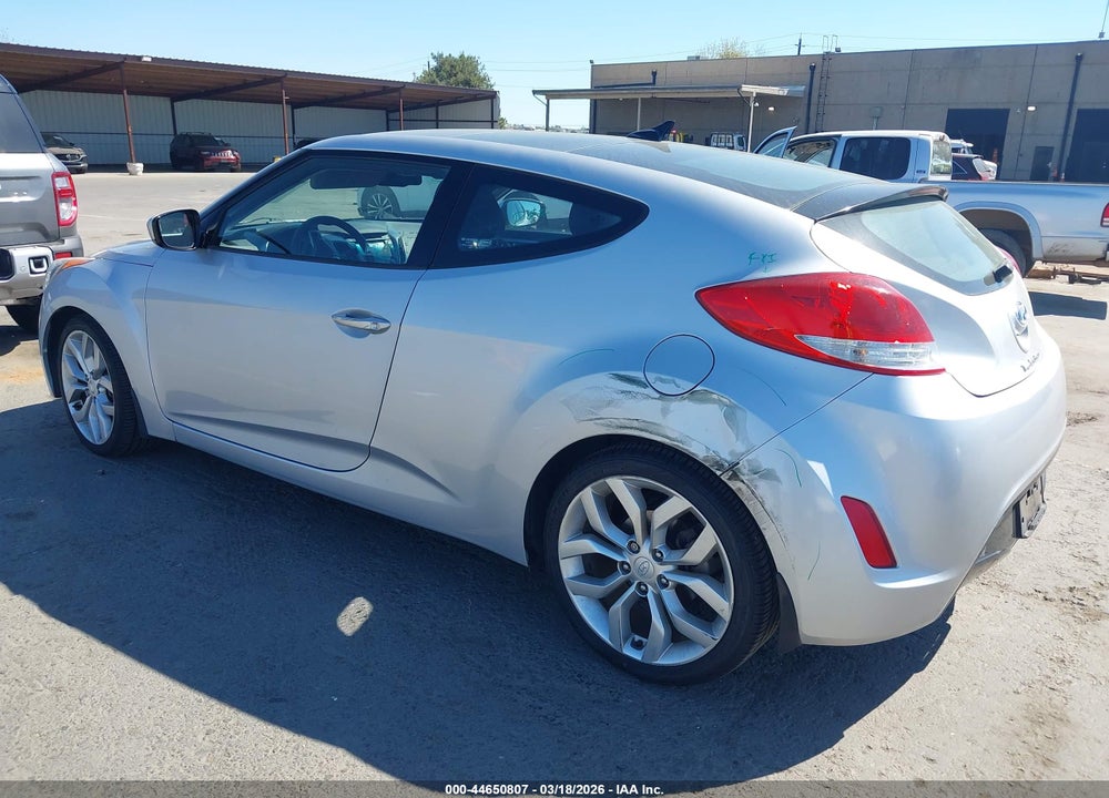 2012 HYUNDAI VELOSTER BASE W/BLACK VIN: KMHTC6AD6CU062097