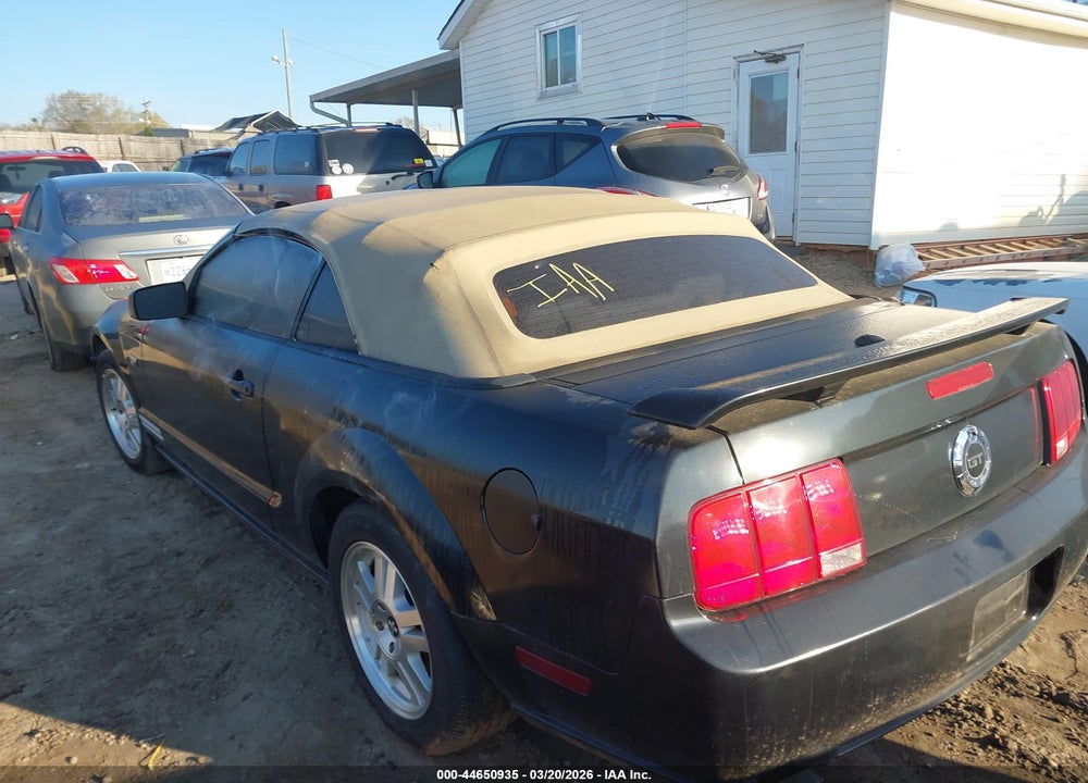 2007 FORD MUSTANG GT DELUXE/GT PREMIUM VIN: 1ZVFT85H975215899