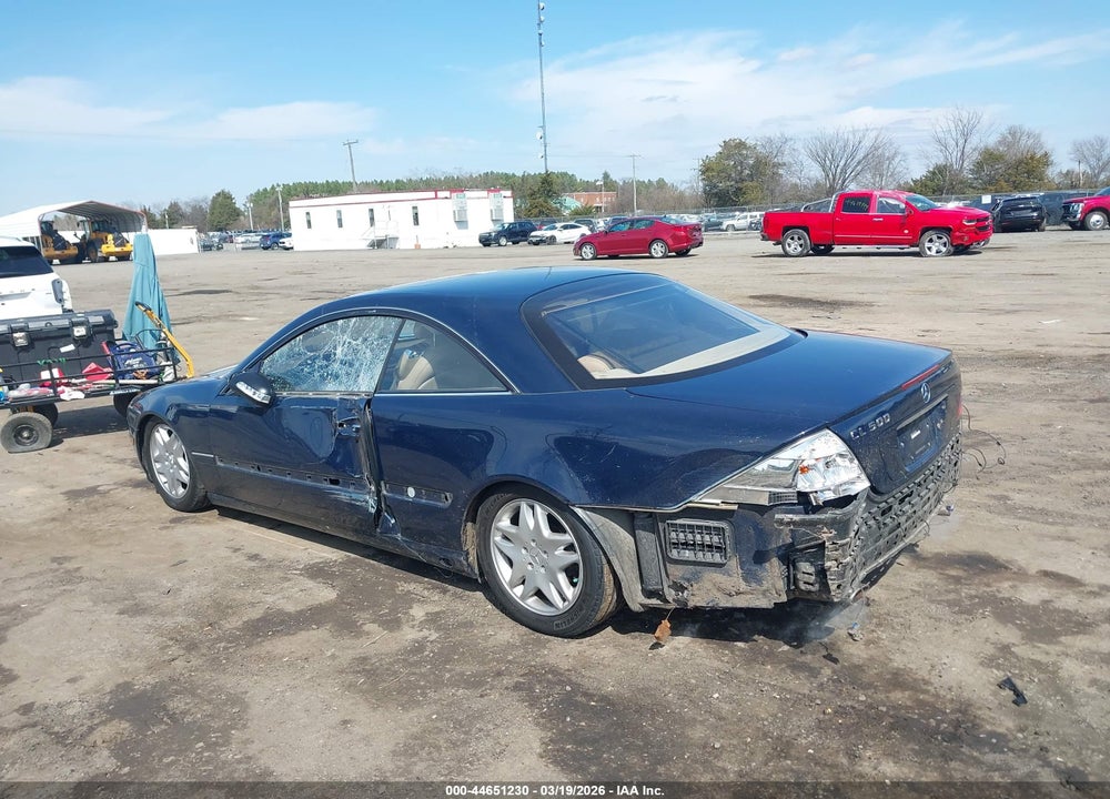 2002 MERCEDES-BENZ CL 500 VIN: WDBPJ75J82A030901